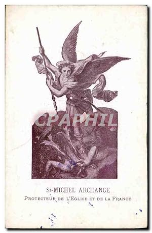 Seller image for Carte Postale Ancienne St Michel Archange Protecteur de l'Eglise et de la France for sale by CPAPHIL