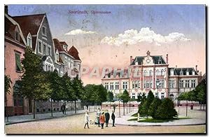 Carte Postale Ancienne Saarlouis Gymnasium