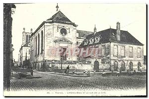 Reproduction Troyes l'Hôtel Dieu et la Rue de la Cite