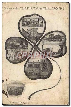 Carte Postale Ancienne Souvenir de Chatillon sur Chalaronne