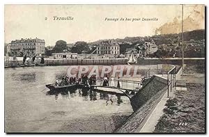 Imagen del vendedor de Carte Postale Ancienne Trouville Passage du bac pour Deauville Bateau a la venta por CPAPHIL