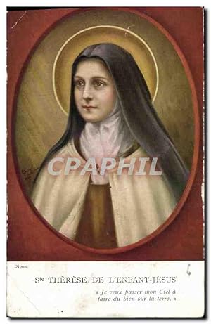 Bild des Verkufers fr Carte Postale Ancienne Ste Therese de l'Enfant Jesus zum Verkauf von CPAPHIL