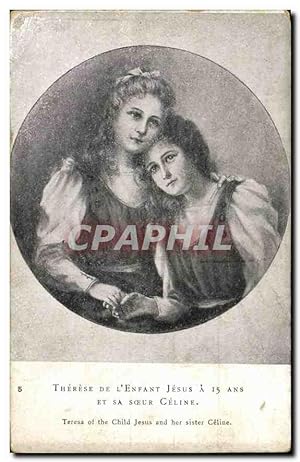 Bild des Verkufers fr Carte Postale Ancienne Therese de l'Anfant Jesus a 15 ans et sa Soeur Celine Femme zum Verkauf von CPAPHIL