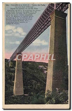 Seller image for Carte Postale Ancienne Valle de la Sioule Viaduc des Fades Le Plus naut d'Europe for sale by CPAPHIL