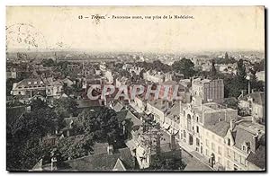 Carte Postale Ancienne Troyes Panorama ouest vue prise de la Madeleine