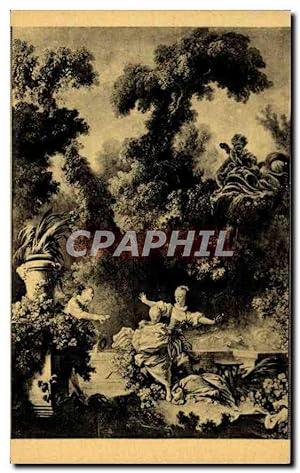 Bild des Verkäufers für Carte Postale Ancienne Fragonard Jean Honore Le Poursuite New York Collection Frick zum Verkauf von CPAPHIL