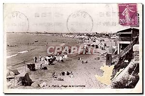 Carte Postale Ancienne Sete Plage de la Corniche