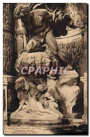 Image du vendeur pour Carte Postale Ancienne Fontaine Medicis Acis et Galatee surpris par Polypheme par Ottin Luxembourg Gardens mis en vente par CPAPHIL