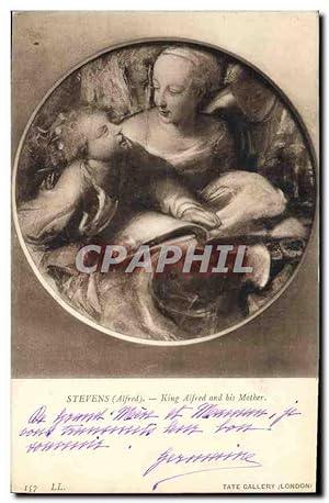 Image du vendeur pour Carte Postale Ancienne Tate Gallery London Stevens Alfred King Alfred and his Mother mis en vente par CPAPHIL
