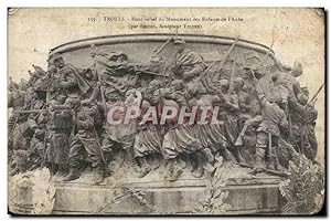Bild des Verkufers fr Carte Postale Ancienne Troyes Haut Relief du Monument des Enfants de l'Aube zum Verkauf von CPAPHIL