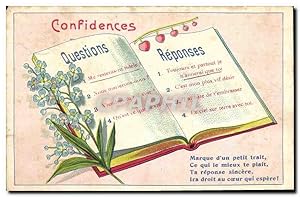 Image du vendeur pour Carte Postale Ancienne Confidences Fleurs mis en vente par CPAPHIL