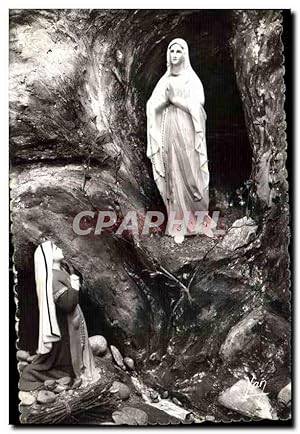 Carte Postale Ancienne Lourdes HP Apparition de la Tres Sainte Vierge a Bernadette Soubirous