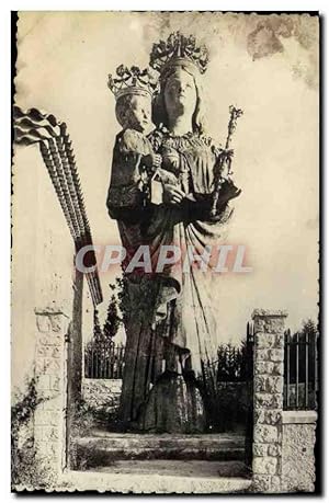 Image du vendeur pour Carte Postale Ancienne Saint Jean Cap Ferrat St Hospice La Vierge Bronze de Galbusseieri mis en vente par CPAPHIL