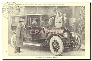 Reproduction President Wilson au Luxembourg l'arrivee du President Wilson Automobile