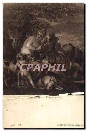 Bild des Verkufers fr Carte Postale Ancienne Museo del Prado Madrid Veronese zum Verkauf von CPAPHIL