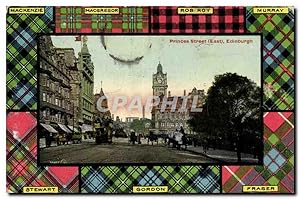 Imagen del vendedor de Carte Postale Ancienne Princes Street East Edinburgh Mackenzie Macgregor Rob Roy Murray Stewart Gordon Fraser a la venta por CPAPHIL