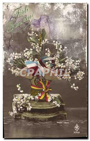 Bild des Verkufers fr Carte Postale Ancienne Porte Bonheur Fleurs zum Verkauf von CPAPHIL
