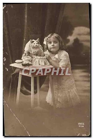 Immagine del venditore per Carte Postale Ancienne Enfant Chat venduto da CPAPHIL