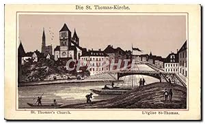 Seller image for Carte Postale Ancienne L'Eglise St Thomas Strasbourg for sale by CPAPHIL