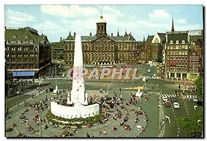 Carte Postale Moderne Amsterdam Holland le monument national le coeur de la capitale et le Palais...