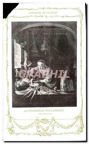 Seller image for Carte Postale Ancienne Chocolat Vinay La Cuisiniere Hollandaise for sale by CPAPHIL