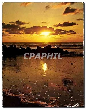 Imagen del vendedor de Carte Postale Moderne Visage des Landes Coucher de soleil sur l'Ocean a la venta por CPAPHIL