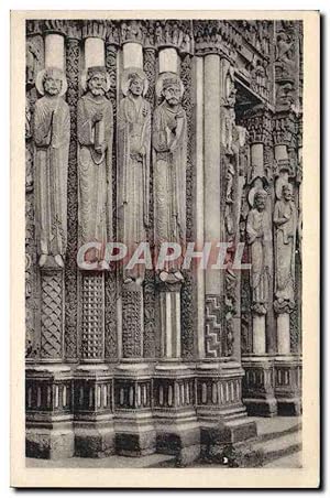 Image du vendeur pour Carte Postale Ancienne Cathdrale de Chartres Rois et Reines de Juda mis en vente par CPAPHIL