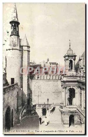 Imagen del vendedor de Carte Postale Ancienne La Rochelle Tour et Campanle de l'Htel de Ville a la venta por CPAPHIL