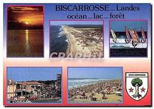 Imagen del vendedor de Carte Postale Moderne Landes Biscarrosse Ocean Lac fort Planche a vole a la venta por CPAPHIL