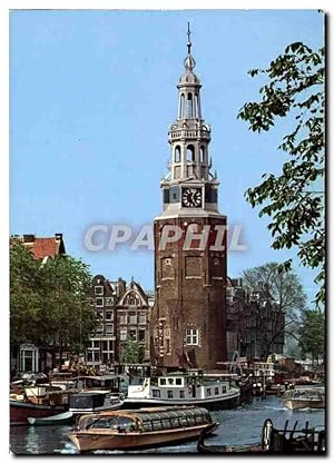 Carte Postale Moderne Amsterdam Holland Montelbaantoren