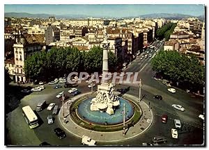 Carte Postale Moderne Marseille Place Castellane et le Boulevard Baille