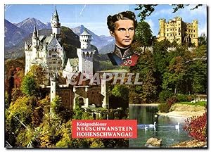 Bild des Verkufers fr Carte Postale Moderne Konigsschlosser Neuschwanstein und Hohenschwangau Bayerische Alpes Chteaux royales de Neuschwan zum Verkauf von CPAPHIL