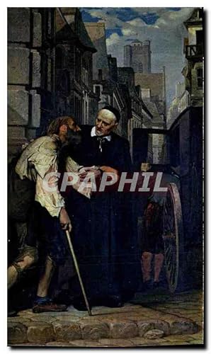 Bild des Verkufers fr Carte Postale Moderne Tableau de Pierre Brisset dans l'glise de Saint Nicolas des Champs a Paris zum Verkauf von CPAPHIL