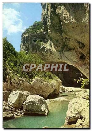 Bild des Verkufers fr Carte Postale Ancienne Lumiere de Provence Sites du Haut Var les Gorges du Verdon la Baume aux Pigeons zum Verkauf von CPAPHIL