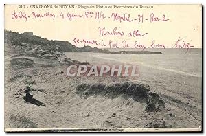 Bild des Verkufers fr Carte Postale Ancienne Environs de Royan Plage du Patin et Pierrieres du Bureau zum Verkauf von CPAPHIL