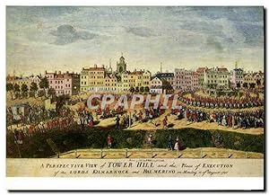 Bild des Verkufers fr Carte Postale Moderne A Perspective view of Tower Hill and the Place of Execution of the Lords Kilmarnock and Balmerin zum Verkauf von CPAPHIL