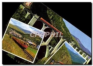 Bild des Verkufers fr Carte Postale Moderne Le Petit Train Jaune en Cerdagne zum Verkauf von CPAPHIL