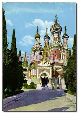 Bild des Verkufers fr Carte Postale Ancienne la Cote d'Azur Nice la Cathdrale russe Russie Russia zum Verkauf von CPAPHIL