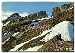 Seller image for Carte Postale Moderne Hautes Pyrenees Gavarnie la Breche de Roland Le Casque et le refuge for sale by CPAPHIL