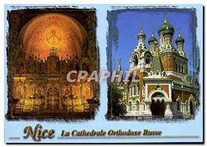 Carte Postale Moderne Nice La Cathédrale Orthodoxe Russe Russie Russia