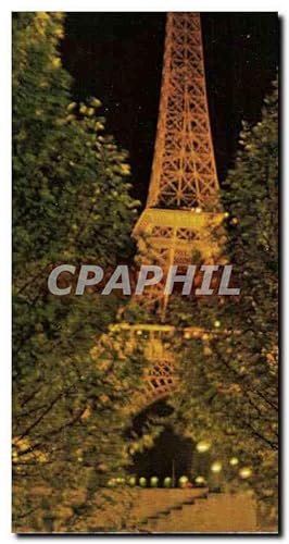 Bild des Verkufers fr Carte Postale Moderne Lumieres et Scenes de Paris La Tour Eiffel illuminee zum Verkauf von CPAPHIL
