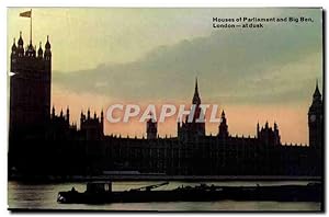 Seller image for Carte Postale Moderne Houses of Parliament and Big Ben London at dusk for sale by CPAPHIL