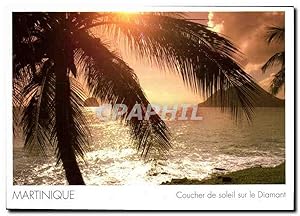 Carte Postale Moderne Martinique Coucher de soleil sur le Diamant