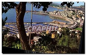 Image du vendeur pour Carte Postale Moderne Menton Cote d'Azur Le nouveau port e Vieille ville mis en vente par CPAPHIL