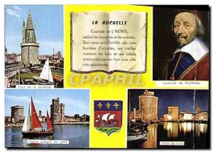 Seller image for Carte Postale Moderne La Rochelle Charente Maritime Tour de la lanterne Cardinal de Richelieu Yacht sortant du port Ef for sale by CPAPHIL