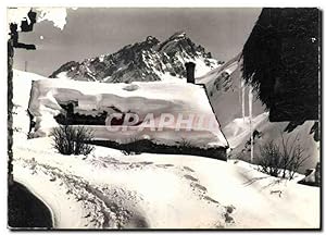 Carte Postale Moderne Les Alpes vue par Grange L'Hiver en Montagne