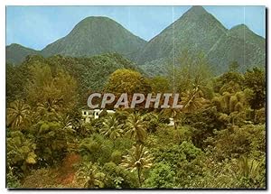 Carte Postale Moderne la Martinique Les Pitons du Carbet