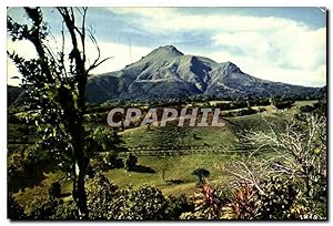 Carte Postale Moderne Martinique Des Mornes vue sur la montagne Pelee