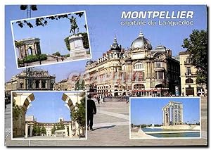 Bild des Verkufers fr Carte Postale Moderne Montpellier Herault la Place de la Comedie l'Htel de le Region Antigone le Peyrou zum Verkauf von CPAPHIL