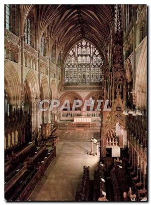 Carte Postale Moderne Exeter Cathedral Quire looking east